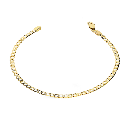 Bransoleta złota pancerka grawerowana 3 mm próba 375