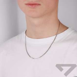 Srebrny Łańcuszek Pancerka - Klasyczny Splot - JubilerSezam.pl