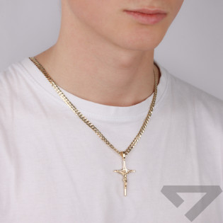 Krzyżyk złoty z wizerunkiem Pana Jezusa próba 585