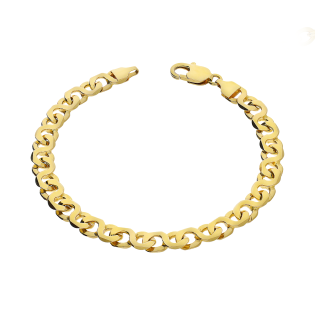 Bransoleta złota fantazja splot w ósemki