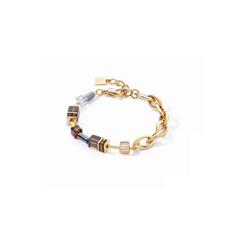 Bransoletka Coeur de Lion Brown-Gold Stal - JubilerSezam.pl