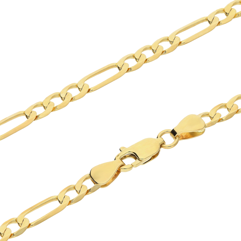 Złoty łańcuszek Figaro pr. 585 - JubilerSezam.pl