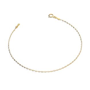 Bransoleta złota skrętka