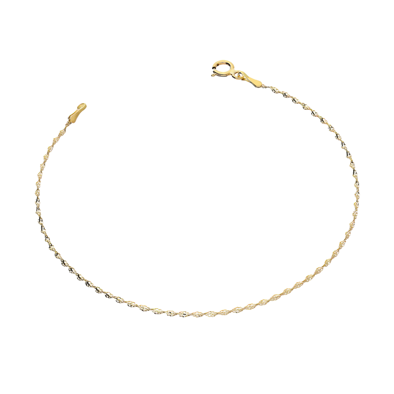 Złota Bransoletka Skrętka pr. 375 - JubilerSezam.pl