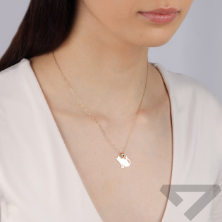 Zawieszka złota kot próba 585