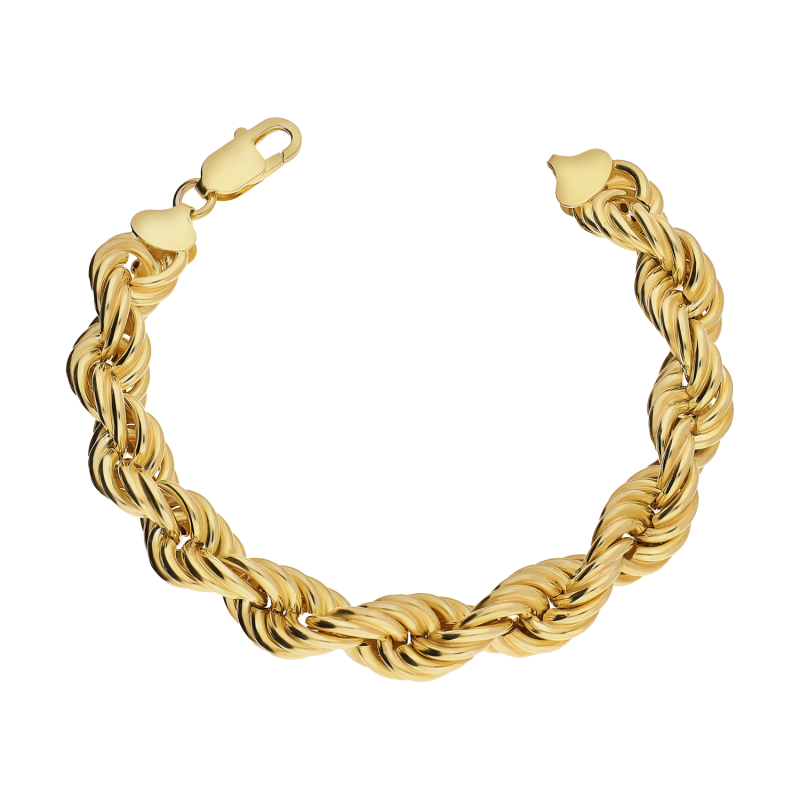 Pozłacana Bransoleta Korda 1cm - JubilerSezam.pl