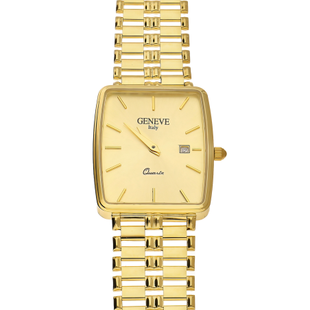 Złoty Zegarek Męski Prostokątna Tarcza - JubilerSezam.pl