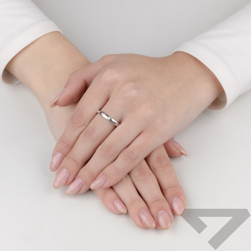 Pierścionek srebrny różaniec