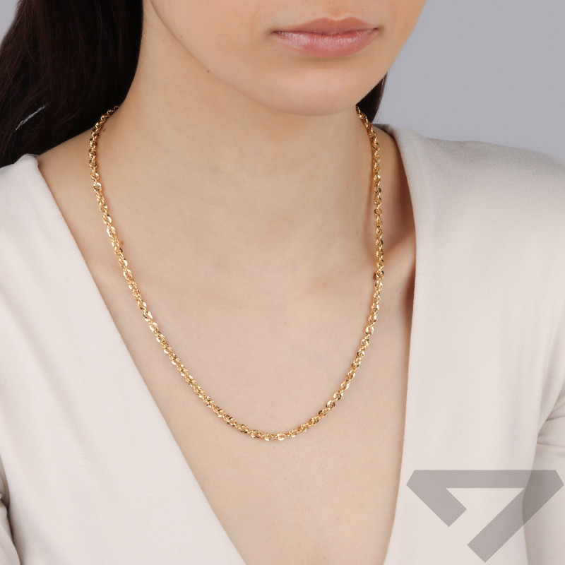 Łańcuszek złoty skrętka próba 585