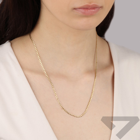 Łańcuszek pancerka z pełnego złota próby 585