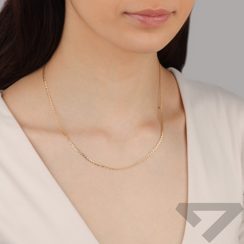 Łańcuszek złoty pancer próba 585