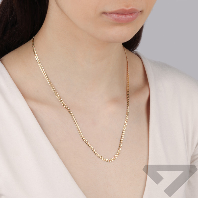 Łańcuszek złoty pancer próba 585