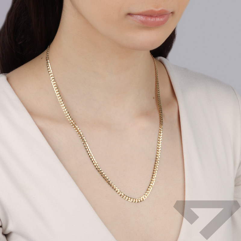 Łańcuszek złoty pancer próba 585