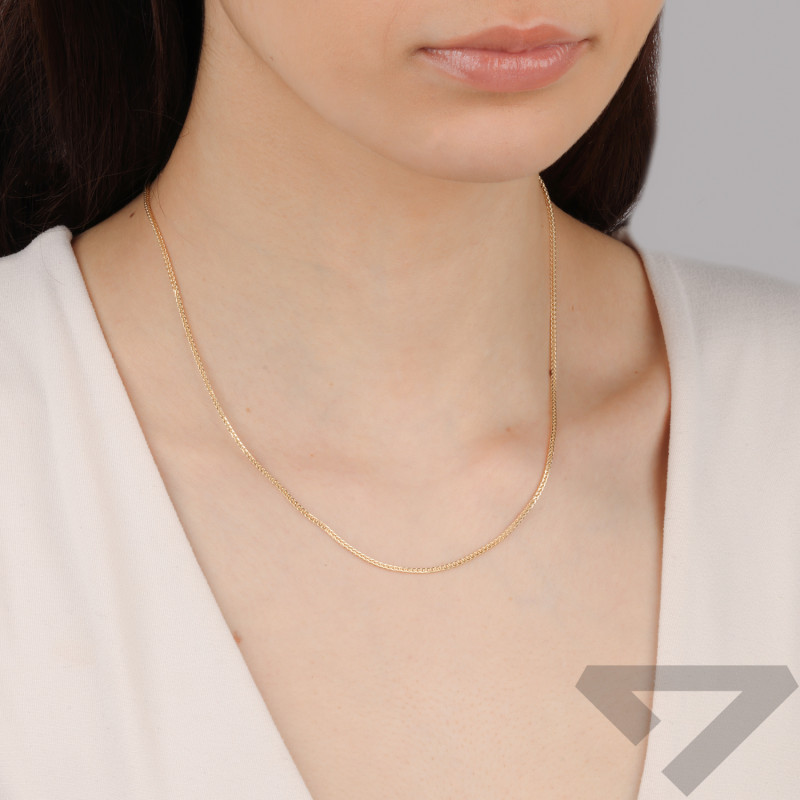 Łańcuszek złoty splot lisi ogon 1,5 mm