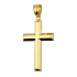 Krzyżyk złoty gładki dmuchany próba 585