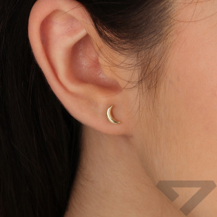 Kolczyki złote półksiężyc próba 585