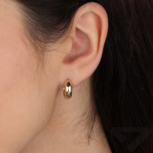 Kolczyki złote blaszki kółka próba 375