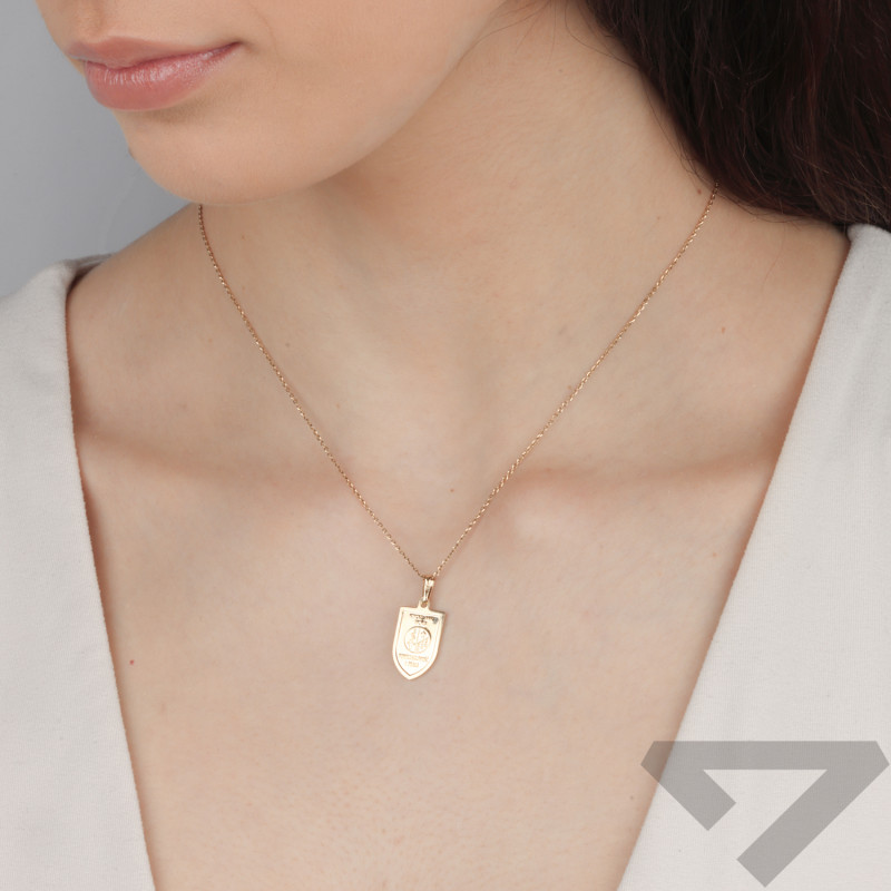 Medalik złoty Archanioł Michał ryngraf próba 585