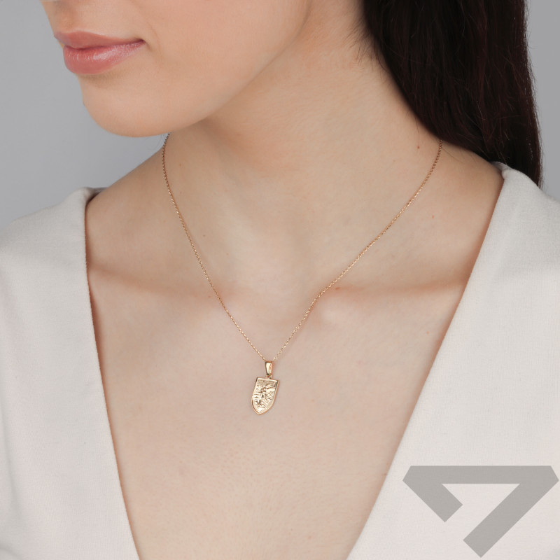 Medalik złoty Archanioł Michał ryngraf próba 585