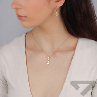 Zawieszka złota z owalami próba 375