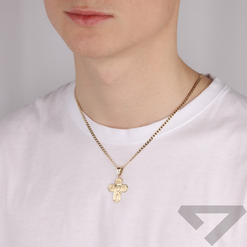 Krzyżyk złoty z Duchem Świętym