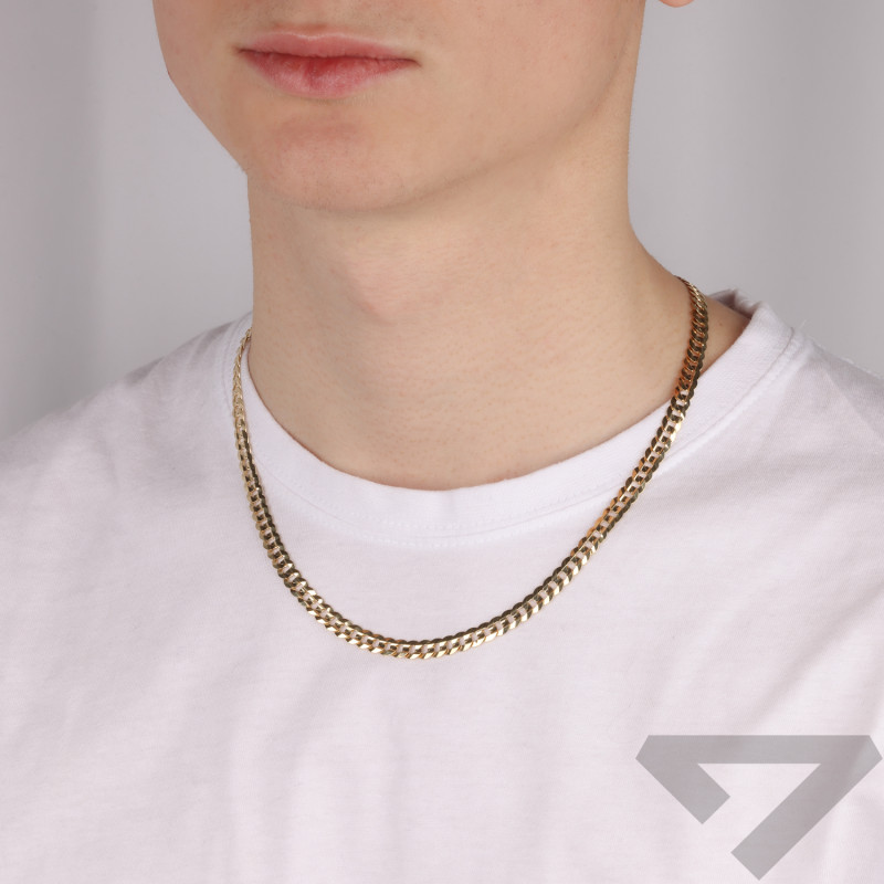 Łańcuszek złoty pancer próba 585