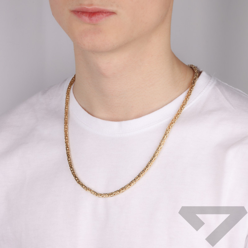 Łańcuszek złoty królewski próba 585