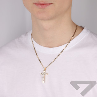 Krzyżyk złoty z wizerunkiem Pana Jezusa próba 585