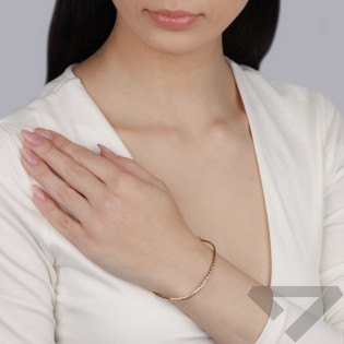 Bransoleta złota bangla grawerowana próba 585