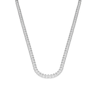 Naszyjnik srebrny z kwadratowymi cyrkoniami