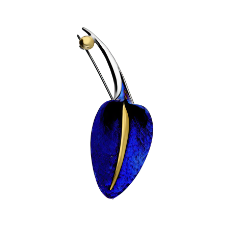 Srebrna Broszka Kalia Tytanowa - JubilerSezam.pl