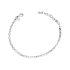 Bransoleta srebrna z białymi cyrkoniami/anker long