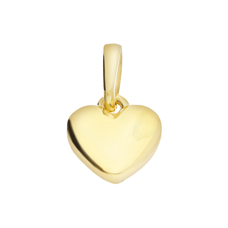 Wisiorek serce złote gładkie, próba 585