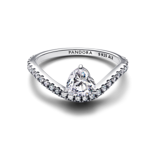 Pierścionek Pandora pavé Falujące serce