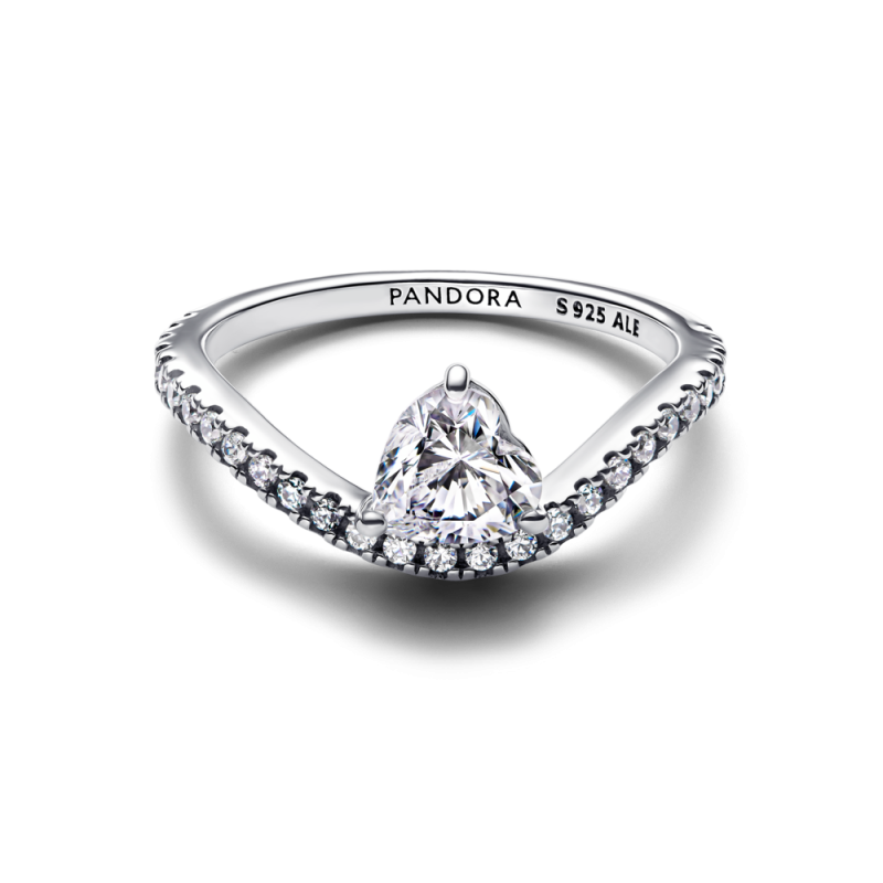 Pierścionek Pandora pavé Falujące serce