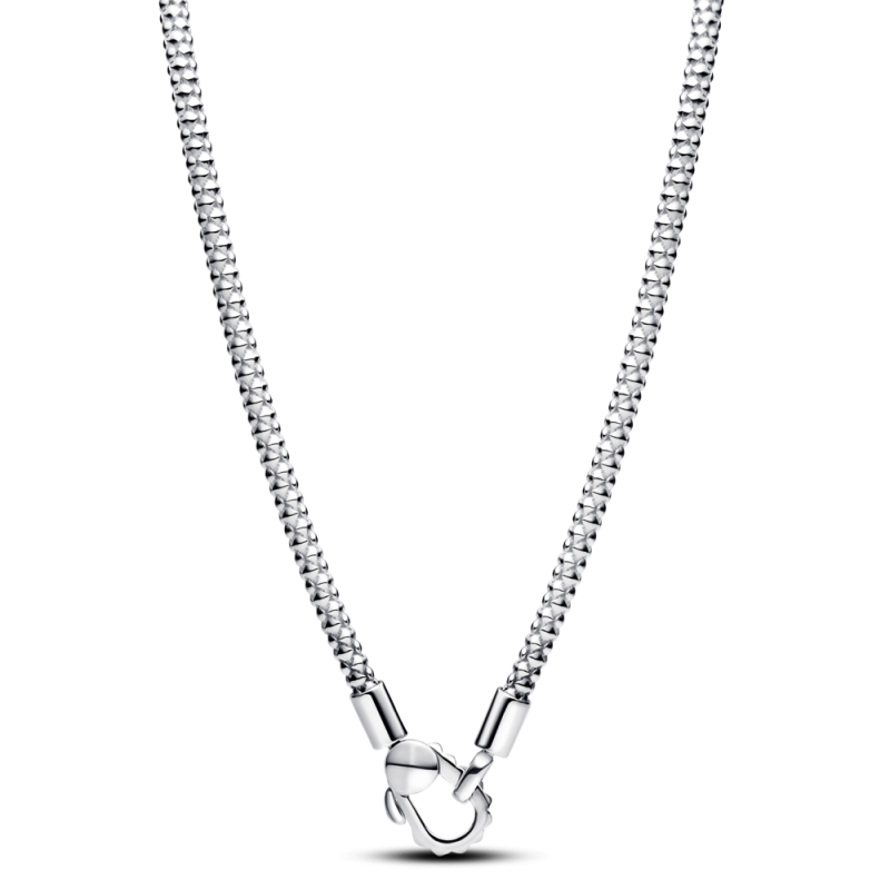 Naszyjnik Pandora o splocie ćwiekowym z zapięciem karabińczykowym