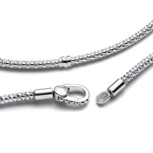 Bransoletka Pandora o splocie ćwiekowym z zapięciem karabińczykowym