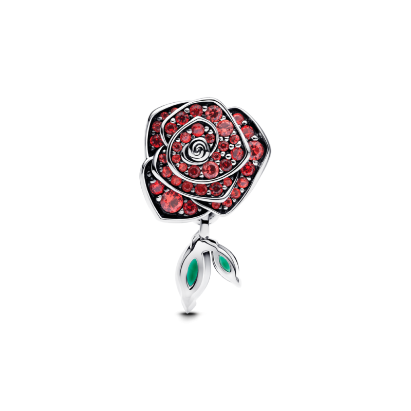Charms Pandora Lśniąca róża w rozkwicie