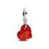 Charms-zawieszka Pandora Opalizujące czerwone serce