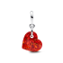 Charms-zawieszka Pandora Opalizujące czerwone serce