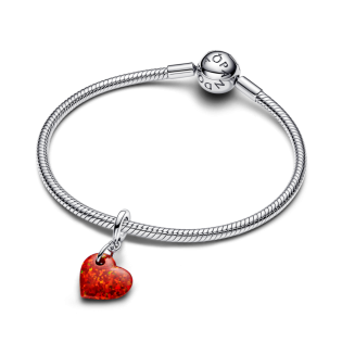 Charms-zawieszka Pandora Opalizujące czerwone serce