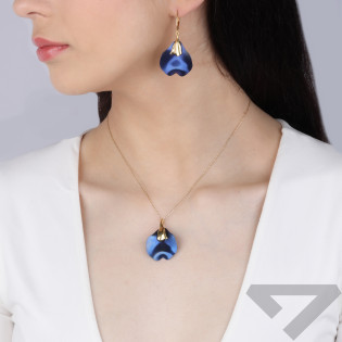 Zawieszka pozłacana kalia z tytanem