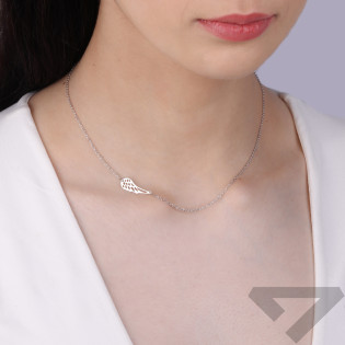 Srebrny Naszyjnik Skrzydło Ażurowe - JubilerSezam.pl