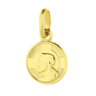 Medalik zloty Pan Jezus w kole próba 585