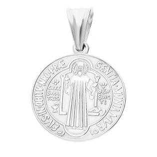 Medalik Srebrny Benedyktyński - Symbol Wiary - JubilerSezam.pl