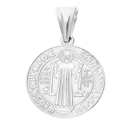 Medalik Srebrny Benedyktyński - Symbol Wiary - JubilerSezam.pl