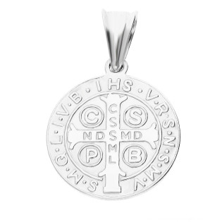 Medalik Srebrny Benedyktyński - Symbol Wiary - JubilerSezam.pl