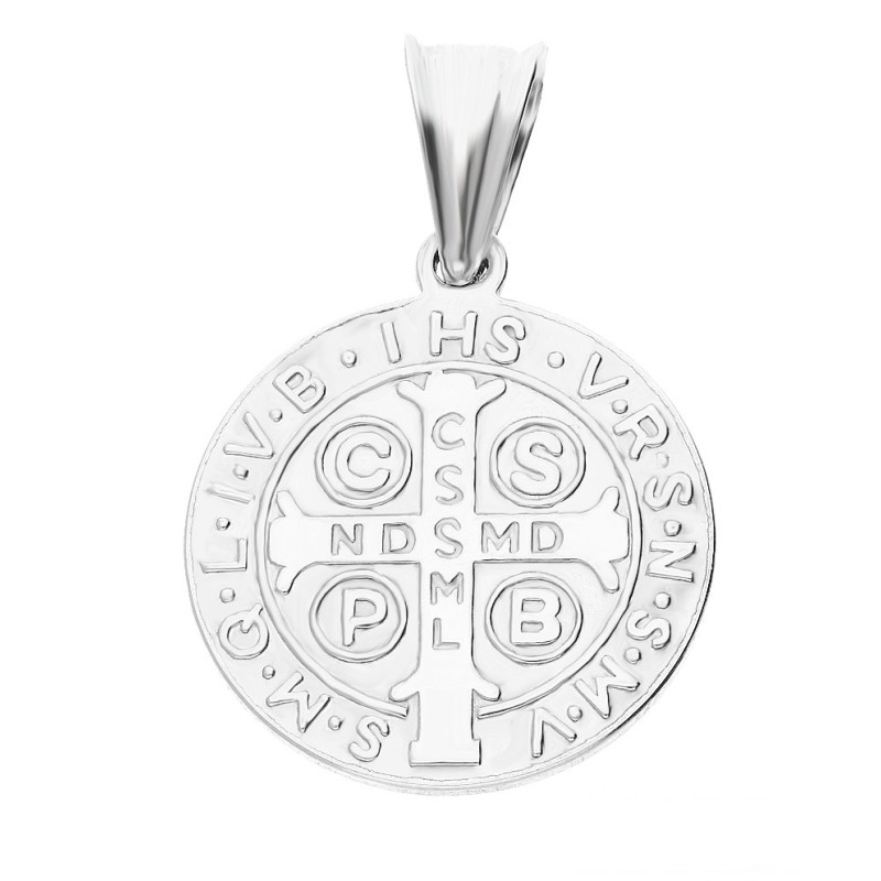 Medalik srebrny Benedyktyński