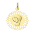 Medalik złoty Matka Boska w ażurowym kole próba 333