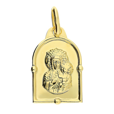 Medalik złoty Częstochowska kapliczka próba 585